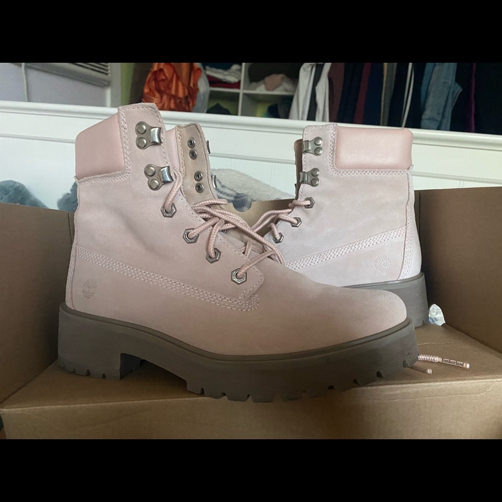 Pink Timberland Boots
